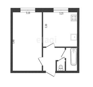 1-к квартира, вторичка, 34м2, 9/9 этаж