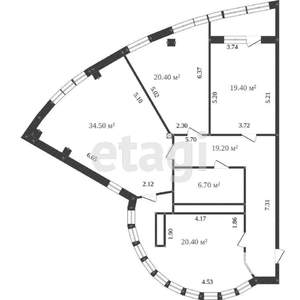 3-к квартира, вторичка, 105м2, 9/15 этаж