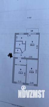 2-к квартира, вторичка, 62м2, 4/5 этаж