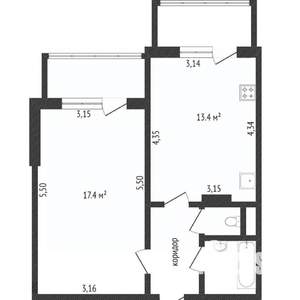 1-к квартира, вторичка, 39м2, 10/10 этаж