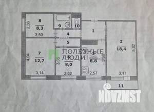 4-к квартира, вторичка, 70м2, 7/9 этаж