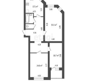 3-к квартира, вторичка, 134м2, 1/9 этаж