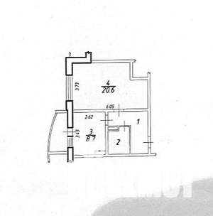 1-к квартира, вторичка, 40м2, 9/19 этаж