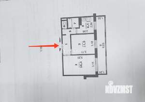 2-к квартира, вторичка, 45м2, 1/9 этаж