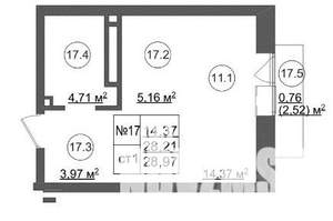 Студия квартира, вторичка, 29м2, 4/8 этаж