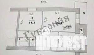 2-к квартира, вторичка, 53м2, 7/15 этаж