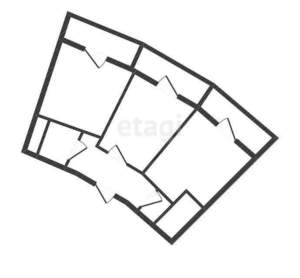 2-к квартира, вторичка, 57м2, 9/9 этаж