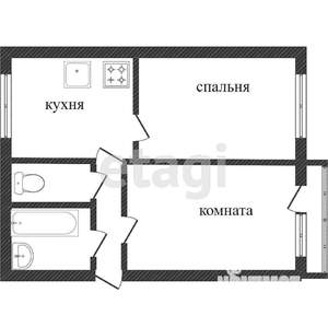 2-к квартира, вторичка, 48м2, 5/5 этаж