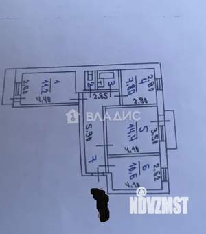 3-к квартира, вторичка, 59м2, 10/11 этаж