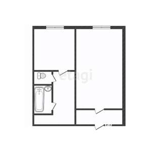 1-к квартира, вторичка, 39м2, 2/9 этаж