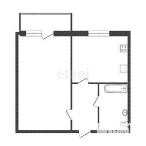 1-к квартира, вторичка, 31м2, 5/5 этаж