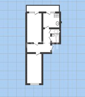2-к квартира, вторичка, 58м2, 3/10 этаж