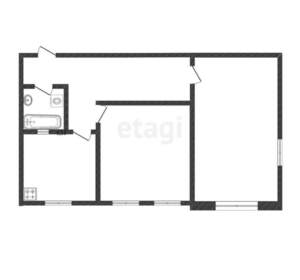 2-к квартира, вторичка, 42м2, 5/5 этаж