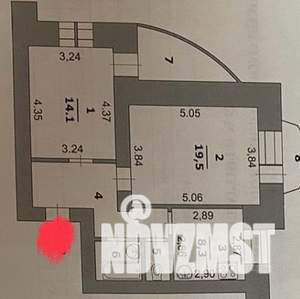 2-к квартира, вторичка, 55м2, 12/15 этаж