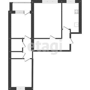 3-к квартира, вторичка, 66м2, 5/9 этаж