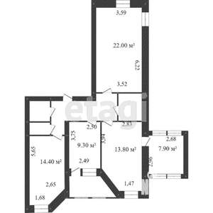 3-к квартира, вторичка, 120м2, 15/17 этаж