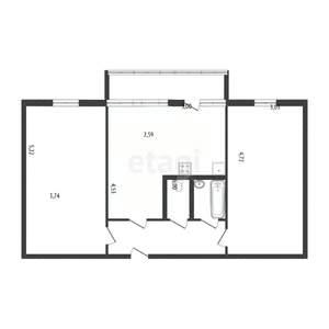 3-к квартира, вторичка, 86м2, 9/9 этаж