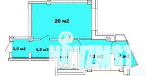 1-к квартира, вторичка, 38м2, 9/21 этаж