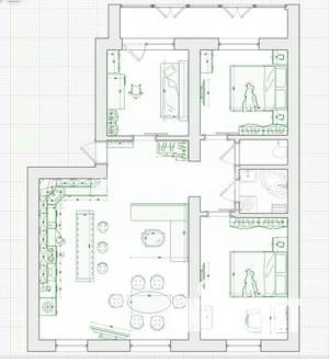 3-к квартира, вторичка, 78м2, 3/6 этаж