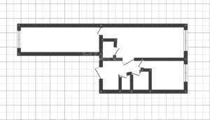 2-к квартира, вторичка, 43м2, 5/5 этаж