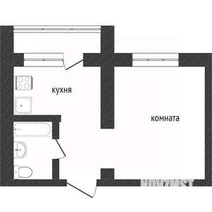 1-к квартира, вторичка, 25м2, 3/9 этаж