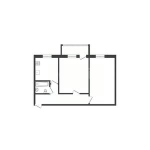 2-к квартира, вторичка, 45м2, 5/5 этаж