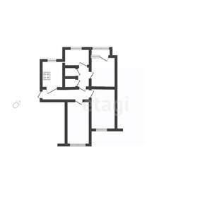 4-к квартира, вторичка, 77м2, 3/9 этаж