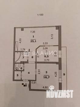 3-к квартира, вторичка, 66м2, 5/6 этаж