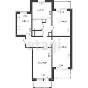 4-к квартира, вторичка, 75м2, 9/9 этаж
