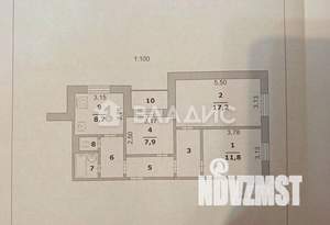 3-к квартира, вторичка, 63м2, 4/10 этаж