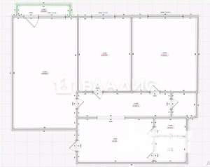 2-к квартира, вторичка, 61м2, 1/6 этаж