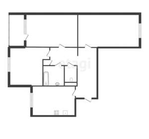 3-к квартира, вторичка, 85м2, 2/9 этаж