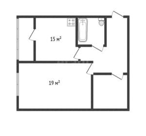 1-к квартира, вторичка, 47м2, 9/19 этаж
