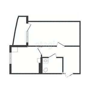 1-к квартира, вторичка, 37м2, 2/6 этаж