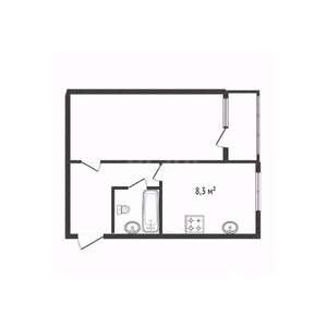 1-к квартира, вторичка, 35м2, 3/3 этаж