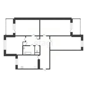 4-к квартира, вторичка, 85м2, 8/9 этаж