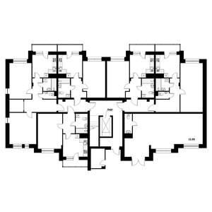 1-к квартира, строящийся дом, 40м2, 1/9 этаж