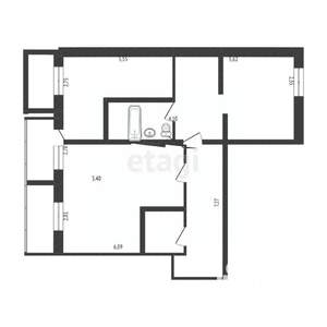 3-к квартира, вторичка, 100м2, 2/14 этаж