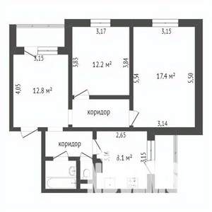 3-к квартира, вторичка, 63м2, 10/10 этаж