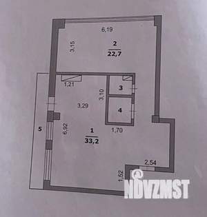 2-к квартира, вторичка, 62м2, 4/5 этаж