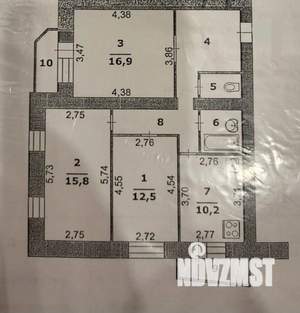 3-к квартира, вторичка, 75м2, 8/9 этаж