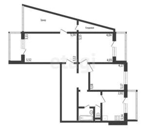 3-к квартира, вторичка, 78м2, 2/15 этаж