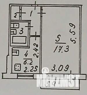 1-к квартира, вторичка, 31м2, 4/5 этаж