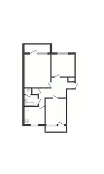 3-к квартира, вторичка, 84м2, 5/9 этаж