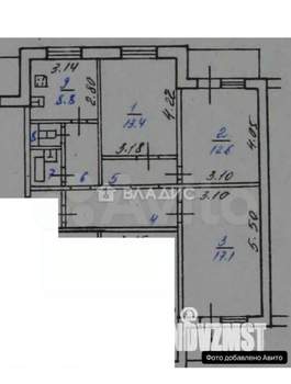 3-к квартира, вторичка, 72м2, 10/10 этаж