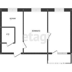 2-к квартира, вторичка, 45м2, 2/2 этаж