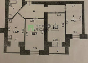 3-к квартира, вторичка, 93м2, 2/14 этаж