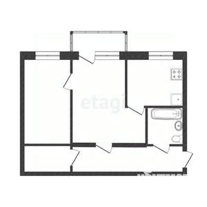 2-к квартира, вторичка, 69м2, 5/5 этаж