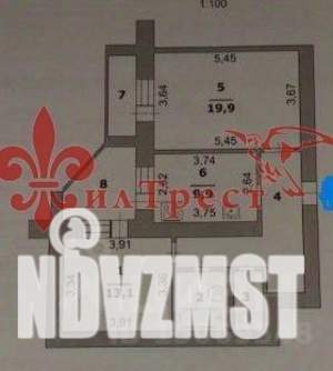 2-к квартира, вторичка, 60м2, 9/12 этаж