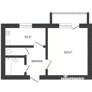 1-к квартира, вторичка, 35м2, 2/10 этаж